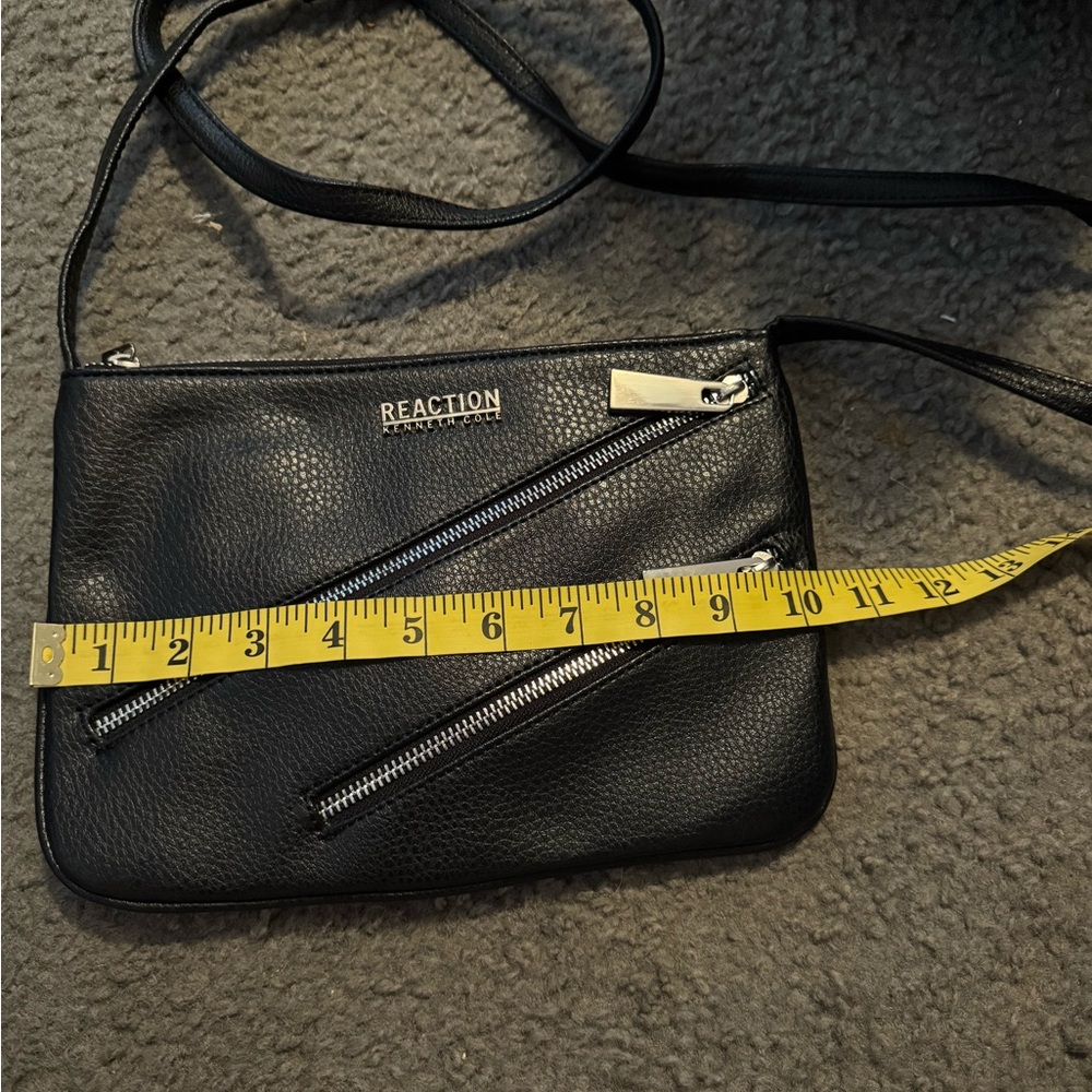Kenneth Cole Reaction Black Belt Bag Minimalist Design